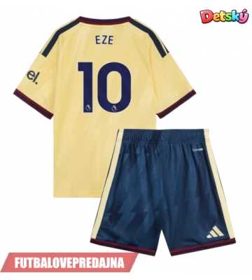 Lacne Dětský Futbalové dres Arsenal Eberechi Eze #10 2026-27 Krátky Rukáv - Tretina (+ trenírky)